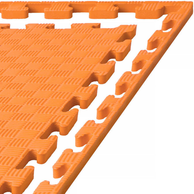 Foam floor puzzle mat 1,5cm (100x100cm) - Orange