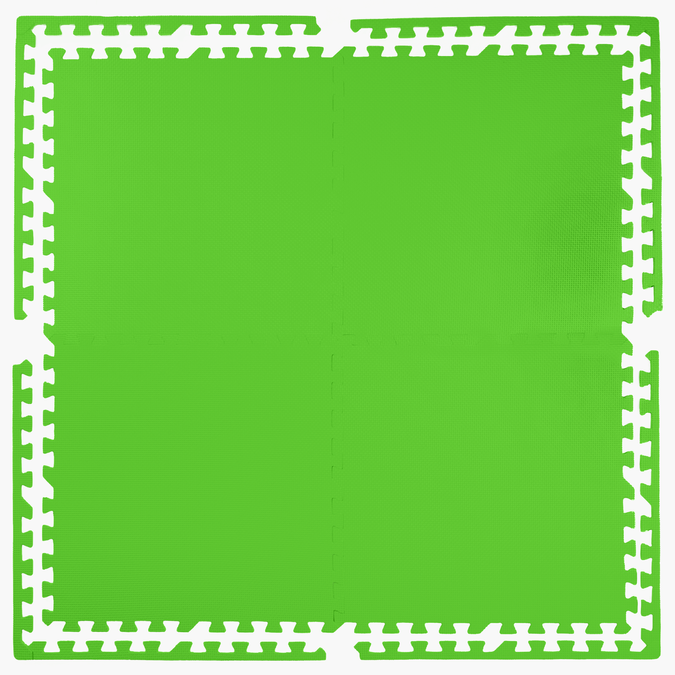 Foam floor puzzle mat 1cm (60x60cm) - Green
