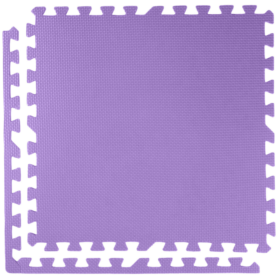 Foam floor puzzle mat 1cm (60x60cm) - Purple