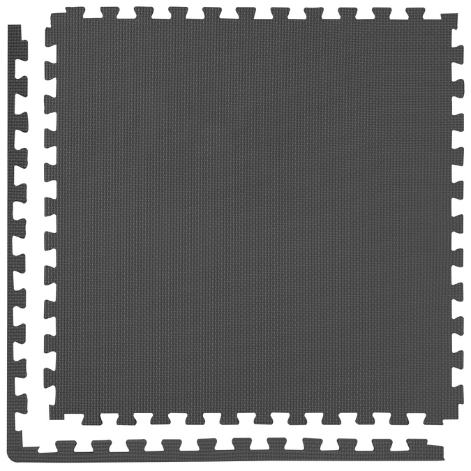 Foam floor puzzle mat 2cm (60x60cm) - Grey - Graphite