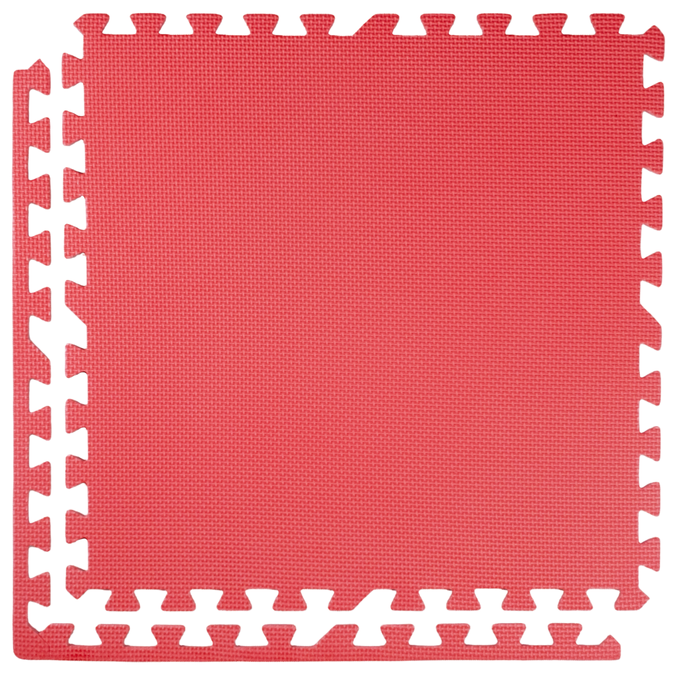 Zestaw 6szt | Mata puzzle 1cm (60x60cm) - Czerwony