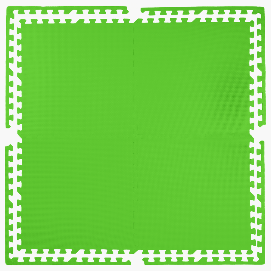 Foam floor puzzle mat 1cm (60x60cm) - Green