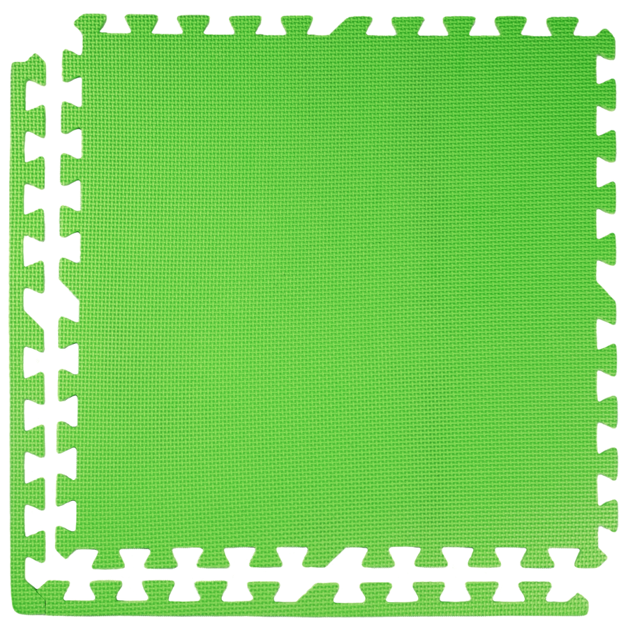 Foam floor puzzle mat 1cm (60x60cm) - Green
